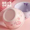 Traje de Vajilla de Cerámica HelloKitty Cerámica Alto Valor de Color Hogareño Platos para Una Persona Bol de Arroz Comida Vajilla