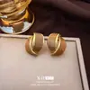 Pendientes de Bloqueo de Color Doble Media Luna con Esmalte de Gota de Aguja Plateada, Pendientes de Diseño Circular Nicho Retro Francés, Exquisitos y Modernos Accesorios para Orejas