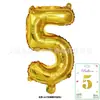 Globos de Papel de Aluminio para Decoración de Escena de Fiesta de Cumpleaños para Bebés Niños, Versión Delgada de 16 pulgadas, Montados en Tarjeta, Color Oro y Plata