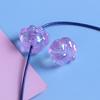 Cielo Estrellado Luminoso Color AB Translúcido Garra de Gato Pulsera de Abalorios Acrílicos con Agujero Vertical Colgante Accesorios de Joyería DIY