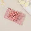 Accesorios para el Cabello Transfronterizos Europeos y Americanos para Niños Flor Jacquard para Bebé Diadema Ancha Suave para Bebés y Niños Pequeños Protección de la Fontanela Gorro