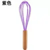 Batedor de 10 polegadas Creme Clara de Ovo Silicone Cabo de Aço Inoxidável Misturador Ferramenta Manual Haste de Mistura Arame Portátil
