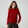 Baicai Rong 2026 Nuevo Estilo Suéter de Cachemira 100% para Mujer Cuello Medio Alto Ajustado Suéter de Punto Otoño Invierno Cálido Top de Capa Base