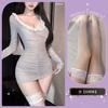 Lencería Sexy con Diseño Ajustado a las Caderas, Atractiva Ropa de Cama, Bata para Exterior, Apasionante Ropa de Dormir Sexy Transparente, No Necesitas Quitarte el Uniforme Ajustado