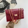 Bolso de cadena con diseño moderno y único, textura casual, bolso cuadrado pequeño Otoño 2026, moderno y elegante, bolso moderno personalizado