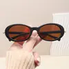 Gafas de Sol de Montura Ovalada de Moda Estilo Europeo y Americano Estilo de Celebridad Gafas de Sol para Mujeres y Hombres Retro Moda de Alta Gama t Marca
