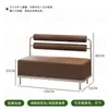 Mesa de Tablero Marino Mesa para Tienda de Té de Burbujas Silla Mesa para Tienda de Postres Cafetería Restaurante Combinación de Mesa y Silla Silla de Comedor de Acero Inoxidable