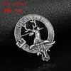Insignia de Broche Retro Leyenda del Campo de Batalla Antiguo Insignia de Pin de Hoja de Trips Escocés Insignia de Nudo Celta Irlandés