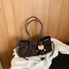 Bolsa de Ombro/Axila Moda Casual Retro Versátil Simples Elegante Estampada de Leopardo Popular Nova Outono 2026
