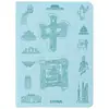Libro de Colección de Sellos de Viaje Imán de Refrigerador Personalizado con Recorte Chino Cuaderno de Registro de Atracciones Souvenir de Museo