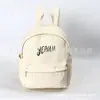 Nova Mochila Escolar de Lona Estilo Coreano Moda Mochila de Lona Ecológica Mochila de Lona à Prova d'Água