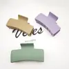 Pinza para el Cabello Mate Transfronteriza Tamaño Mediano Pinza Cuadrada Plana Sólida Pinza de Garra Cuadrada para la Parte Posterior de la Cabeza Pinza de Tiburón para Mujer Venta al por Mayor