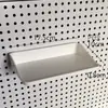 Acessórios para Painel Perfurado com Furos Redondos Universal 6mm Espaçamento de 32 Furos Gancho J Caixa de Armazenamento Prateleira de Metal Rack de Armazenamento Suporte para Teclado