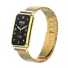 Adecuado para Correa de Reloj Xiaomi Mi Band 7Pro, Pulsera de Acero Inoxidable con Eslabones de Bambú Sólido de una Sola Perla, Correa de Reloj Metálica Miband7Pro