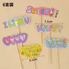 Celebridad de Internet Decoraciones para Pasteles Divertidas Dibujos Animados de Shin-Chan Accesorios de Enchufe para Mesa de Postres de Cumpleaños Infantil