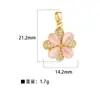 Xi Yin Transfronterizo Europa y América ins Moda Personalidad Hip Hop Colgante Perforado Cobre Microincrustado Circonita Colgante de Cobre de 26 Letras
