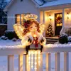Luz decorativa para jardín con forma de muñeco de nieve, producto nuevo de Navidad transfronterizo