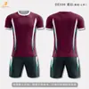 Conjunto Personalizado de Uniforme de Fútbol de Fábrica con Mangas Cortas Estampadas, Ropa de Entrenamiento para Club, Jersey de Competición para Equipo de Empresa