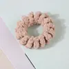 Nuevo teléfono de felpa línea de pelo Anillo para el pelo Accesorios para el cabello sin costuras Damas simple simple Cuerda para el pelo coreana Caja de cuero al por mayor