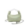 Bolsa pequena popular feminina deste ano 2025 primavera nova textura corrente bolsa mensageiro balde de pérolas de alta qualidade bolsa dumpling