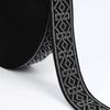 Banda elástica de jacquard de seda dorada y plateada de 4 cm y 5 cm en stock, fabricantes de ropa, faldas, accesorios de cintura, goma de nailon de imitación.