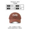 Gorra de béisbol japonesa vintage con letras bordadas tridimensionales para mujer y pareja, informal, transpirable, para deportes al aire libre, ideal para combinar con todo para hombre.
