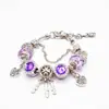 Colgante de atrapasueños de plata rosa transfronterizo de Panjia, pulsera europea y americana, joyería ajustable, venta al por mayor, personalidad para damas