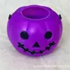Cubo de Calabaza para Halloween Cubo de Calabaza Portátil Calabaza Luminosa de Plástico Calavera Luminosa Decoración de Calabaza Blanca Venta al por Mayor Comercio Exterior