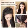 Faixa de Cabelo Peruca Trança Espinha de Peixe Magnética Tudo-em-Um Acessórios de Cabelo Trança Longa para Mulheres Faixa de Cabelo Adorno para o Topo da Cabeça