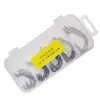 Conjunto de Anzóis Pretos Niquelados 2# - 3/0# Grupo de Pesca Texas Conjunto de Anzóis e Equipamentos de Pesca Transfronteiriços