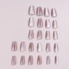 Moda florescente pequena lâmpada olho de gato óculos manicure adesivo de unha unhas removíveis Produto acabado branco atacado