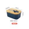 Caja de mantequilla de cerámica transfronteriza de Amazon con tapa de bambú y cuchillo, latas selladas, caja de mantequilla, estilo occidental, para conservar fresco, caja para queso