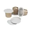 Cápsula de café Nepal azul 15ml taza inferior carcasa de papel de aluminio autoadhesiva para máquina de café Nespresso calibre 37mm