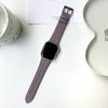 Adecuado para Apple iWatch de las Generaciones 10 y 11, Correa de Cuero Genuino con Patrón de Lichi de Color Sólido, Huawei Fit4 Gt, Pulsera Xiaomi