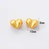 Accesorios Antiguos Vietnamitas de Oro de Arena Alta Retención de Color Cuentas Espaciadoras Colgante de Zirconio Incrustado de Durazno Cadena de Extensión para Pulsera y Collar Joyería DIY