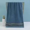 Toalha de Rosto de Algodão Puro para Presente Doméstico, Cor Lisa, Macia, Absorvente, Sem Fiapos, Toalha Promocional de Feriado com Logotipo Bordado