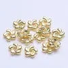 Espaciador de Flor de Ciruelo Chapado en Oro de 14K que Conserva el Color 6mm 8mm Espaciador para Pulsera Espaciador de Cuentas Espaciador para Pulsera DIY Collar Accesorios con Cuentas Venta al por Mayor