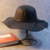 Sombrero de Lana Mori Elegante Color Sólido Ala Ancha Estilo Coreano Moda Sombrero de Mujer Versátil Lazo Copa Ola Sombrero