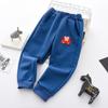 Calças Casuais de Inverno para Crianças, Calças Esportivas Novas Espessas e Forradas com Lã para Meninos e Meninas, Lã Integrada Ultramacia com Bolsos