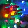 Guirnalda de luces LED transfronterizas para camping, pequeña bola blanca, luces decorativas para bodas y fiestas, luces navideñas intermitentes