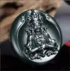 Jade Hetian de Xinjiang Zafiro Verde Torre Primera Calidad Material Fino Cuatro Brazos Guanyin Colgante de Paisaje para Hombres y Mujeres Colgante de Jade