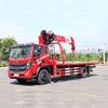 Dongfeng Shaanxi Automobile Jiefang Camión de 10 toneladas con grúa montada Vehículo de transporte Construcción y Grúa de jardinería Máquina todo en uno