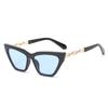 Gafas de Sol Estilo Europeo y Americano Cat-Eye Hip-Hop Jamie 5081 para Mujer con Patas de Cadena Únicas, Gafas de Sol de Marco Pequeño Transfronterizas Ins para Hombre