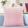 Amazon Venta Caliente Transfronteriza Pana Color Sólido Grano de Maíz Almohada Lisa Cojín para el Hogar Regalo en Stock Navidad