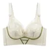 Sujetador de encaje fino cómodo sin aros Push-up ajustable con soporte superior anti-caída Ropa interior para mujer 1866