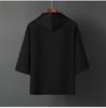 Sudadera con capucha de manga tres cuartos de 250 g, 100% fibra de poliéster, suéter tipo pullover todo en uno, versión con imagen
