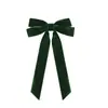 Fabricante de Origem Pode Personalizar Material, Presilhas de Cabelo com Laços de Veludo, Pentes Simples Estilo Francês para Crianças, Acessórios de Cabelo, Headwear Atacado