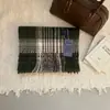 Cachecol Maillard Feminino Inverno 2024 Novo Estilo Coreano High-End Retrô Xadrez Cachecol Quente Masculino Lã Casal