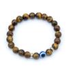 Pulsera Ojo del Diablo Caliente de Amazon Europea y Americana Ojo Turco Azul Círculo Sencillo Pulsera Ojo de Tigre