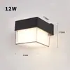 Luminária de Parede Personalizada para Escada Banheiro Exterior Impermeável Varanda LED Corredor Corredor Luminária de Parede de Plástico Interior Parede